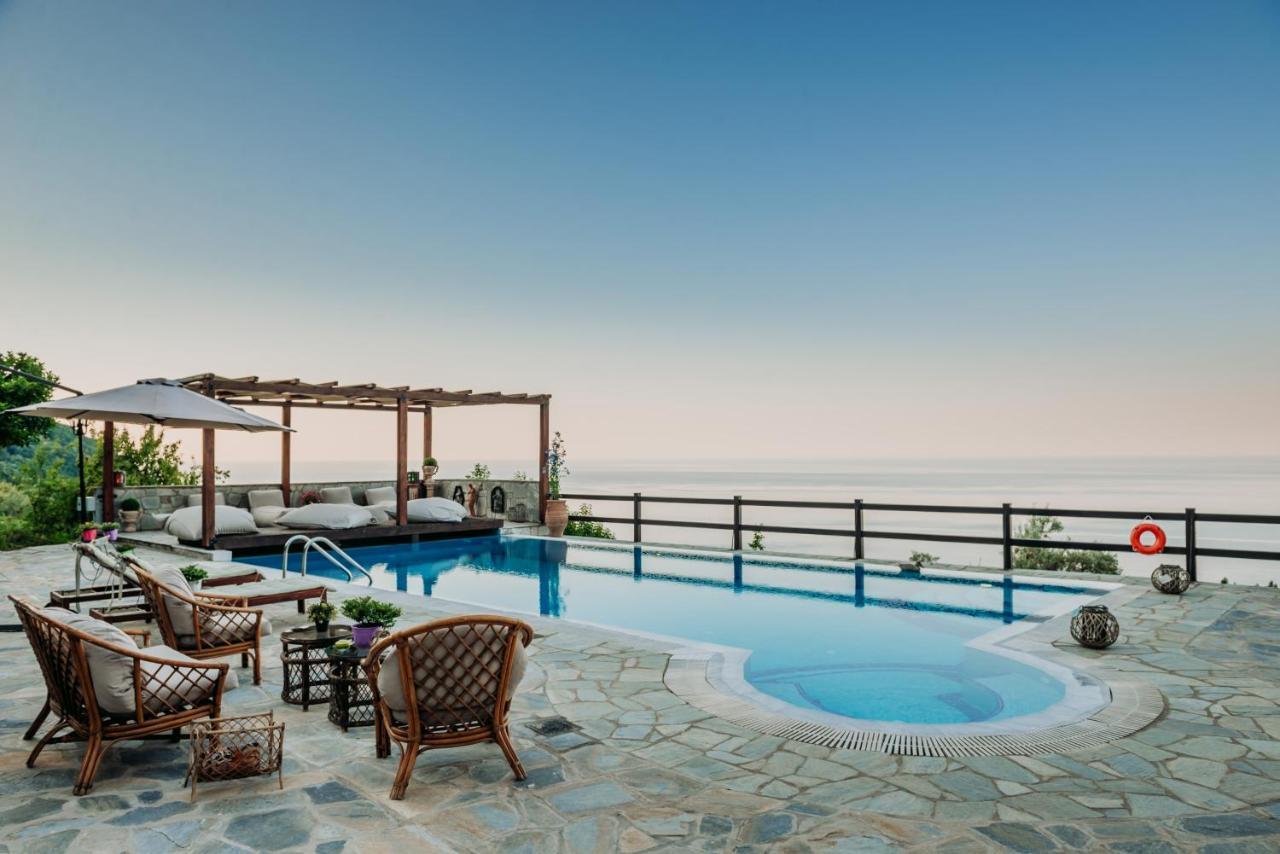 Elysian Luxury Villa Pelion Tsagkarada Exterior foto