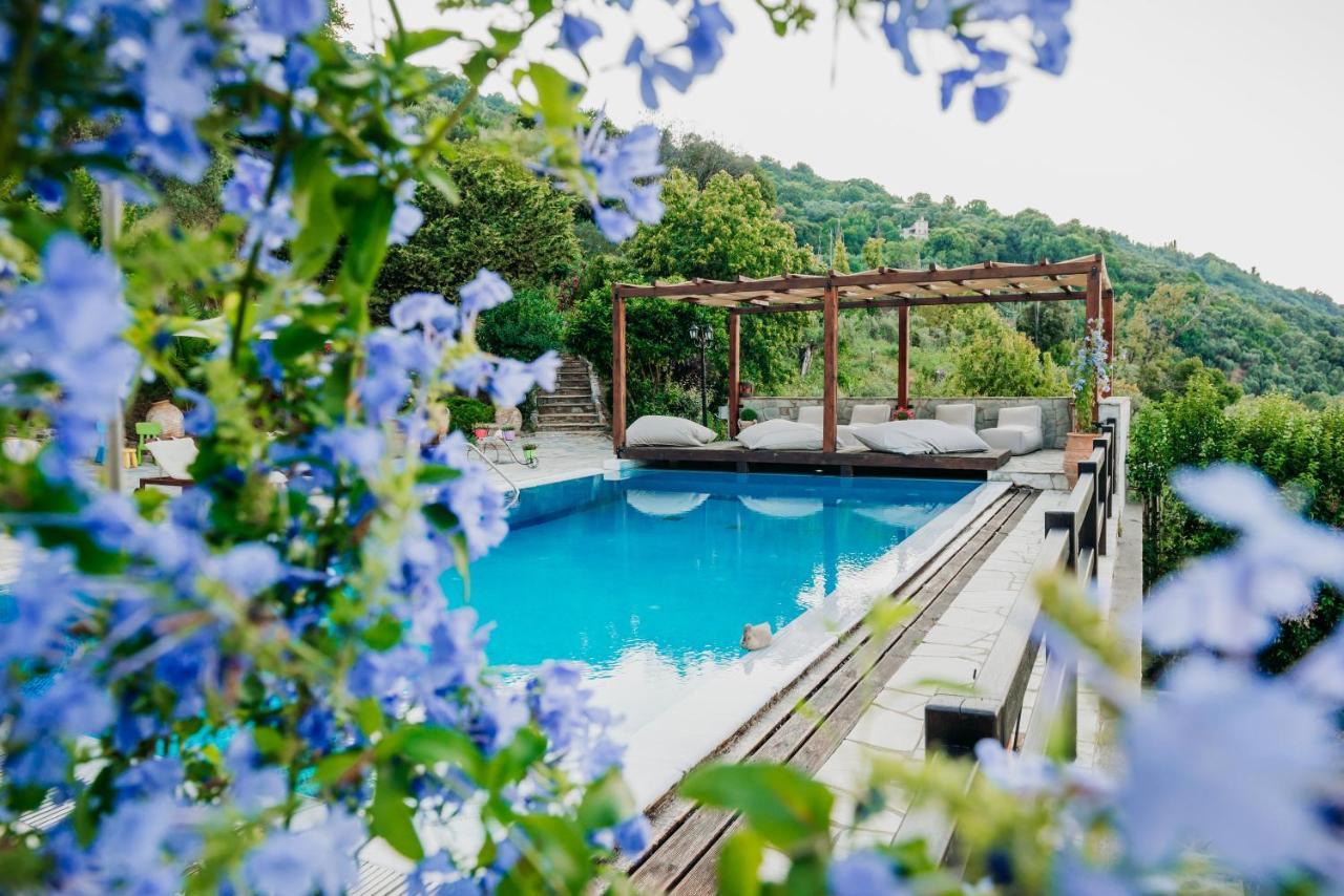 Elysian Luxury Villa Pelion Tsagkarada Exterior foto