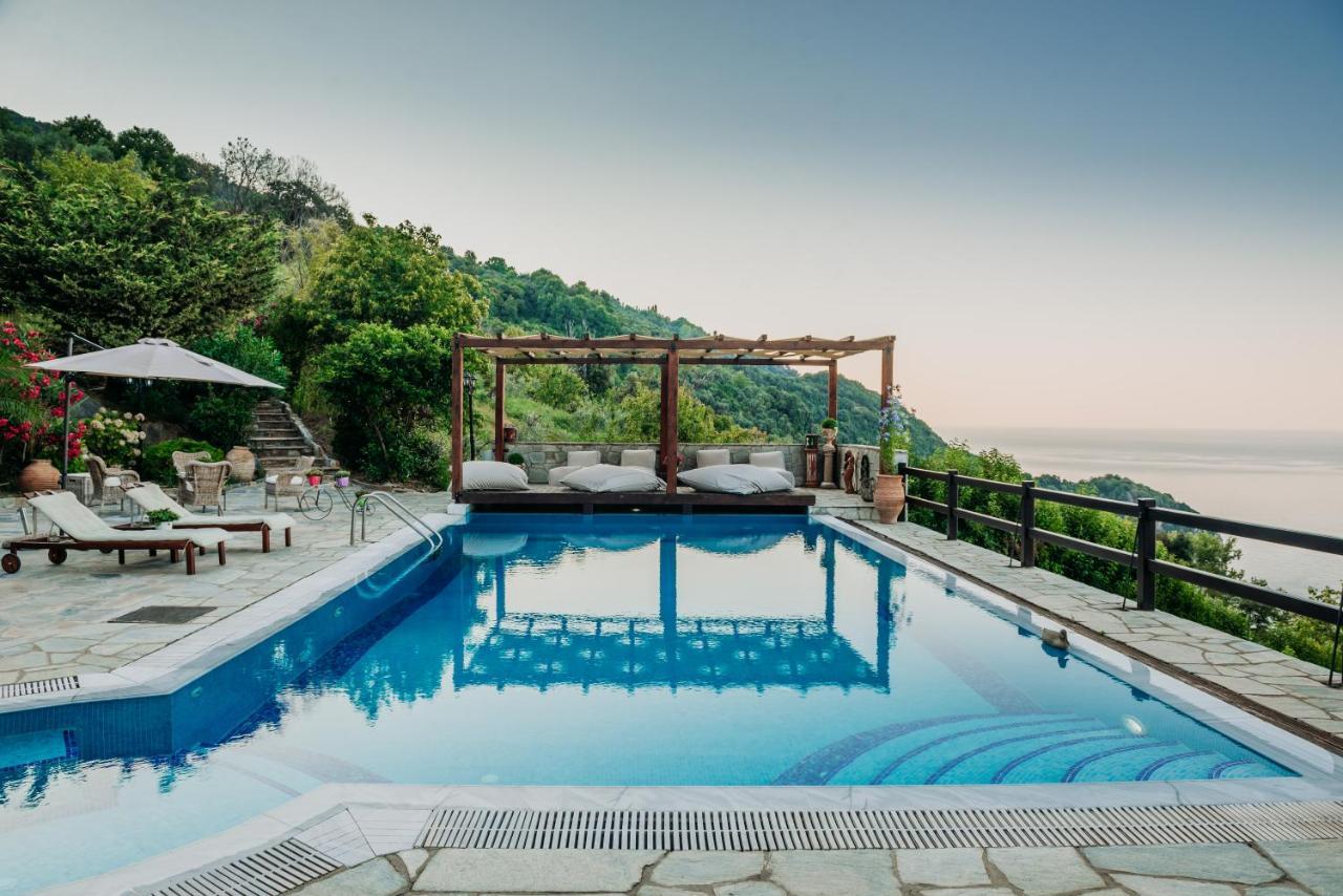 Elysian Luxury Villa Pelion Tsagkarada Exterior foto