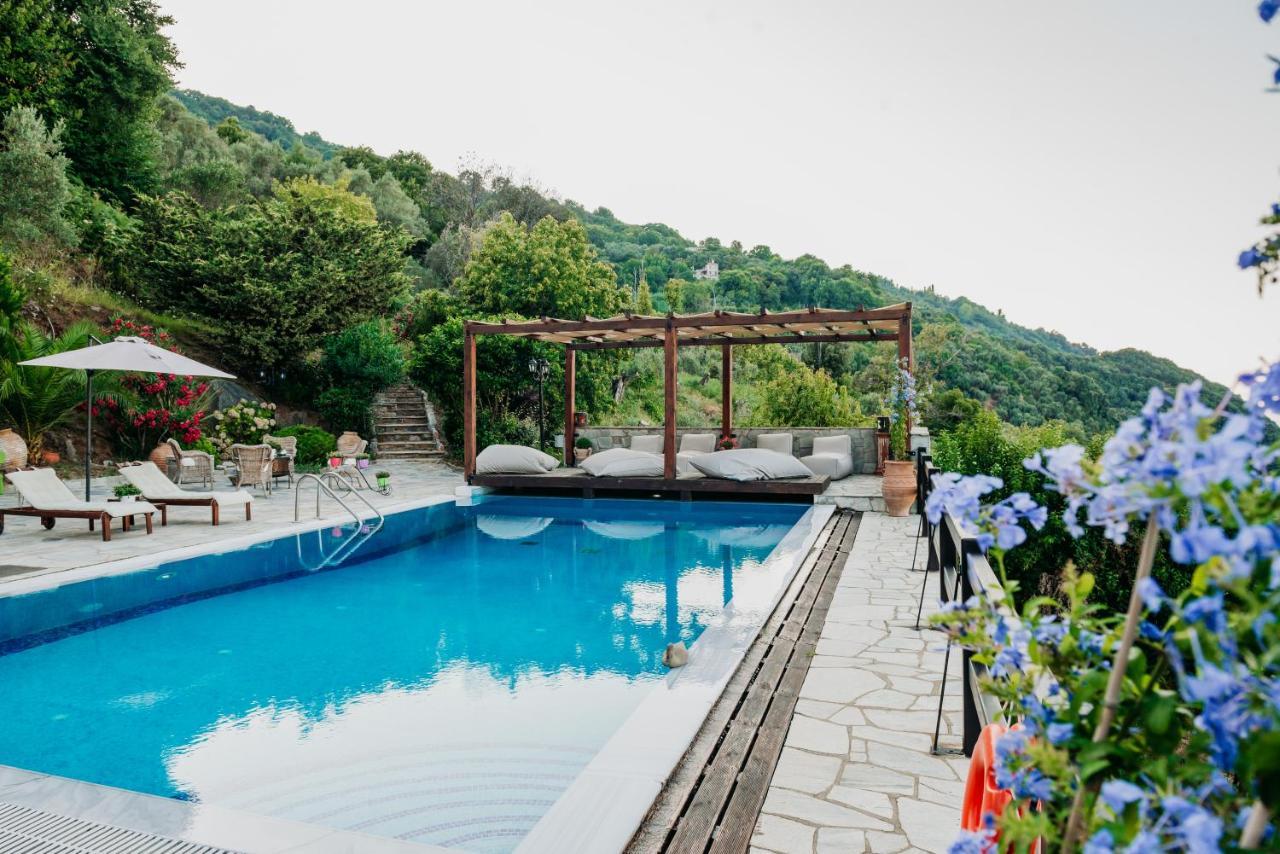 Elysian Luxury Villa Pelion Tsagkarada Exterior foto